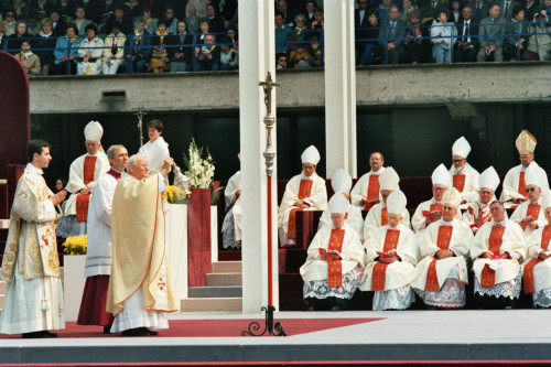 Papa Giovanni Paolo II - Verona (negativo) di Ceolin, Elio (ultimo quarto sec. XX)