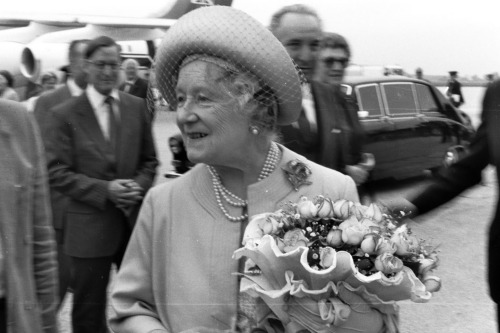 Aeroporto - Visita Regina Madre - Treviso (negativo) di Ceolin, Elio (ultimo quarto sec. XX)