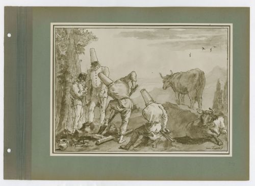 Tiepolo, Giandomenico - Disegni - Pulcinella (positivo) di Anonimo (inizio XX)
