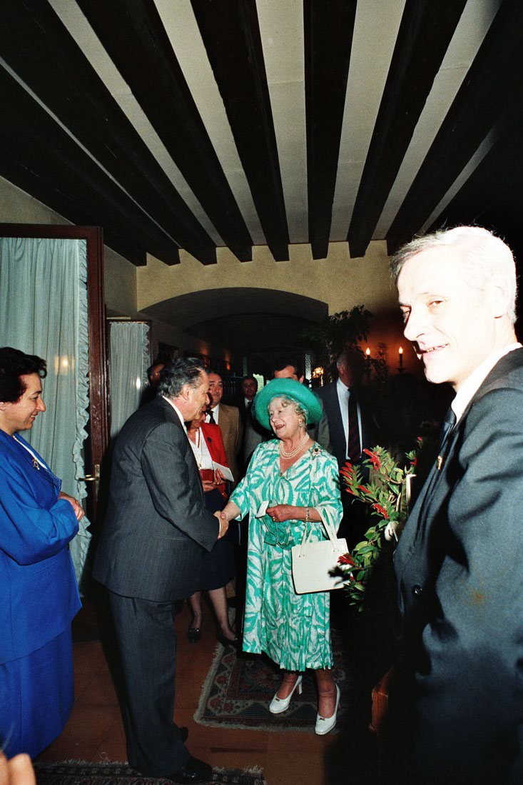 Hotel Villa Cipriani - Visita Regina Madre - Asolo (negativo) di Ceolin, Elio (ultimo quarto sec. XX)