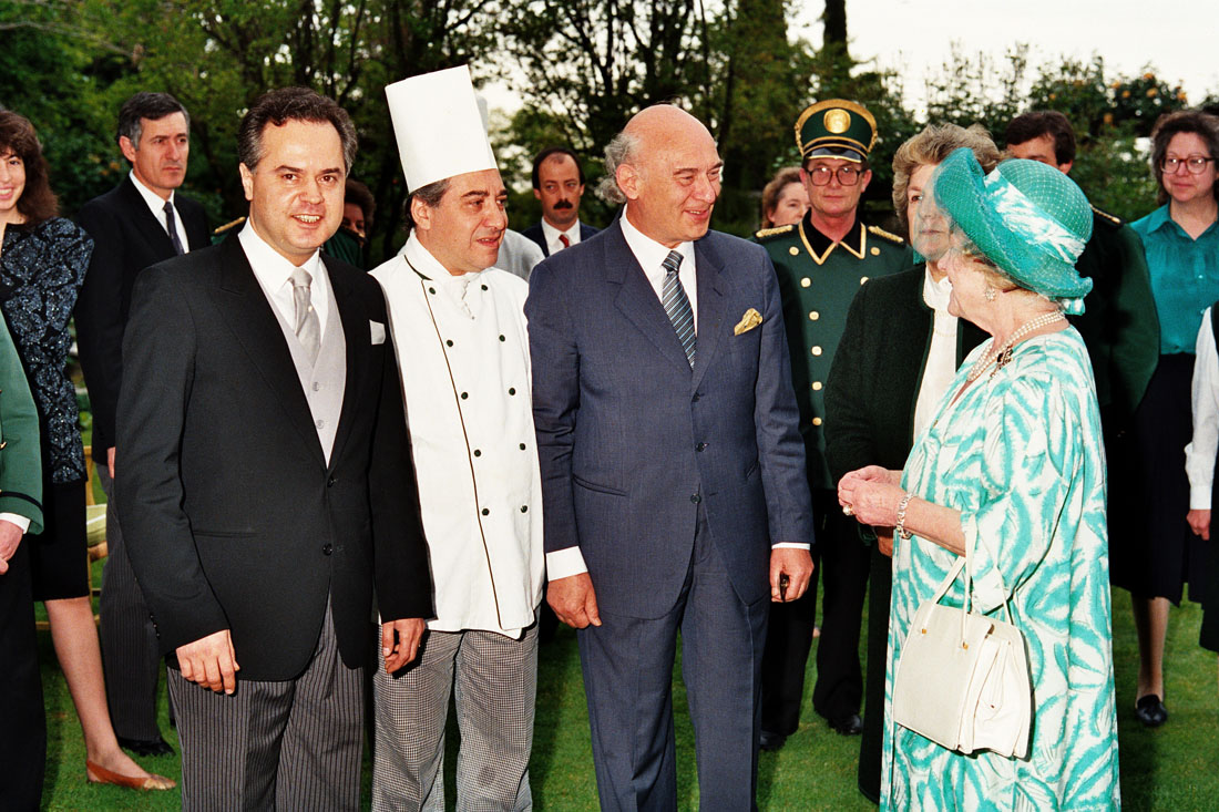 Hotel Villa Cipriani - Visita Regina Madre - Asolo (negativo) di Ceolin, Elio (ultimo quarto sec. XX)