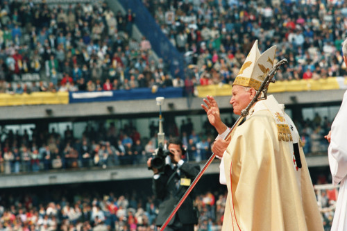 Papa Giovanni Paolo II - Verona (negativo) di Ceolin, Elio (ultimo quarto sec. XX)