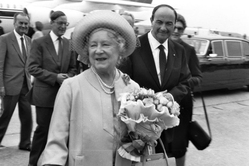 Aeroporto - Visita Regina Madre - Treviso (negativo) di Ceolin, Elio (ultimo quarto sec. XX)