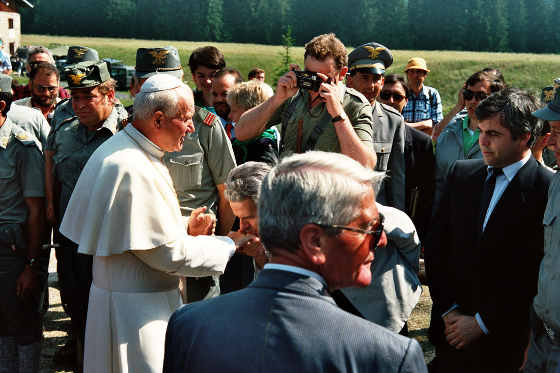 Papa Giovanni Paolo II - Val Visdende (negativo) di Ceolin, Elio (ultimo quarto sec. XX)