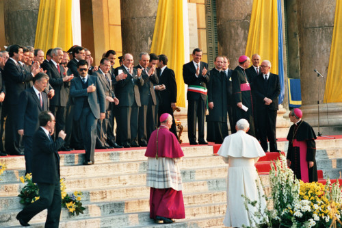 Papa Giovanni Paolo II - Verona (negativo) di Ceolin, Elio (ultimo quarto sec. XX)