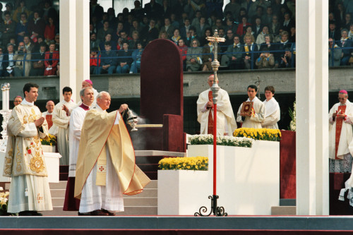 Papa Giovanni Paolo II - Verona (negativo) di Ceolin, Elio (ultimo quarto sec. XX)