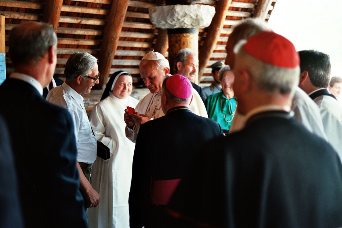 Papa Giovanni Paolo II - Val Visdende (negativo) di Ceolin, Elio (ultimo quarto sec. XX)