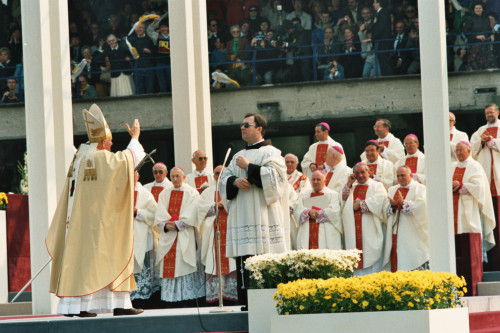 Papa Giovanni Paolo II - Verona (negativo) di Ceolin, Elio (ultimo quarto sec. XX)