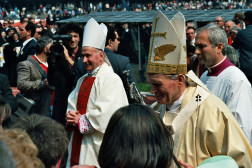 Papa Giovanni Paolo II - Verona (negativo) di Ceolin, Elio (ultimo quarto sec. XX)