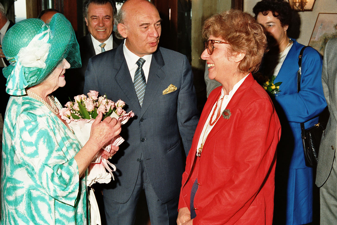 Hotel Villa Cipriani - Visita Regina Madre - Asolo (negativo) di Ceolin, Elio (ultimo quarto sec. XX)