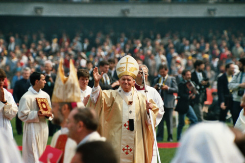 Papa Giovanni Paolo II - Verona (negativo) di Ceolin, Elio (ultimo quarto sec. XX)