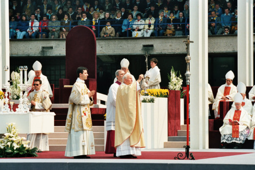 Papa Giovanni Paolo II - Verona (negativo) di Ceolin, Elio (ultimo quarto sec. XX)