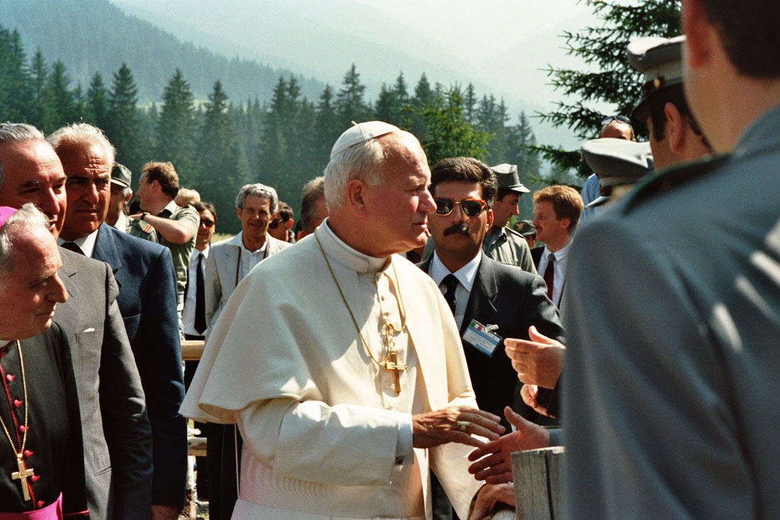Papa Giovanni Paolo II - Val Visdende (negativo) di Ceolin, Elio (ultimo quarto sec. XX)