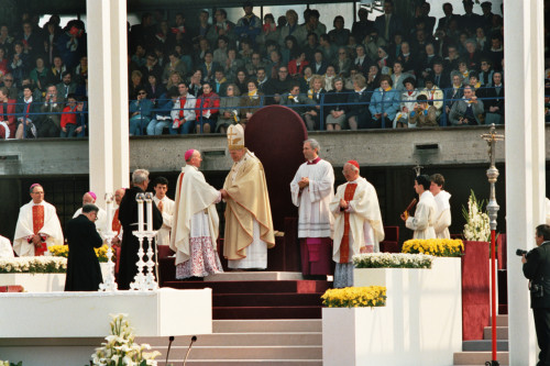 Papa Giovanni Paolo II - Verona (negativo) di Ceolin, Elio (ultimo quarto sec. XX)
