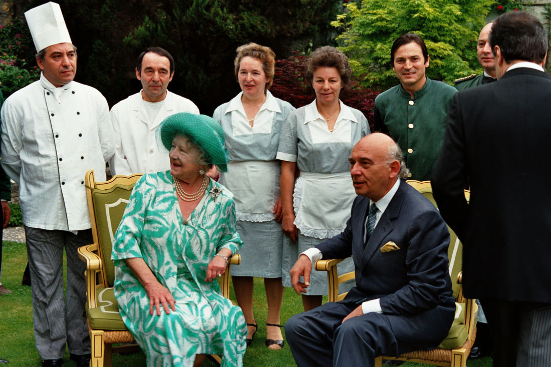 Hotel Villa Cipriani - Visita Regina Madre - Asolo (negativo) di Ceolin, Elio (ultimo quarto sec. XX)