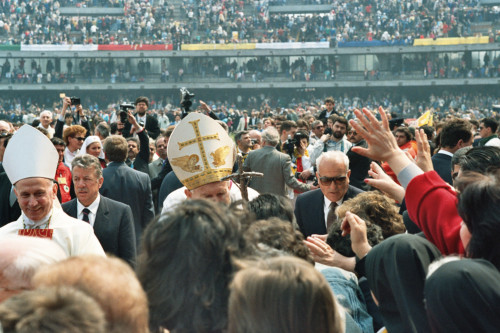 Papa Giovanni Paolo II - Verona (negativo) di Ceolin, Elio (ultimo quarto sec. XX)
