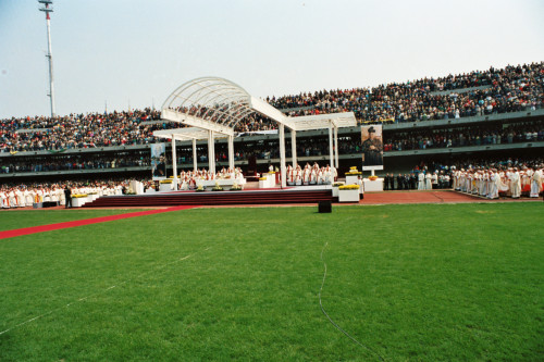 Papa Giovanni Paolo II - Verona (negativo) di Ceolin, Elio (ultimo quarto sec. XX)