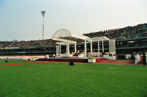 Papa Giovanni Paolo II - Verona (negativo) di Ceolin, Elio (ultimo quarto sec. XX)