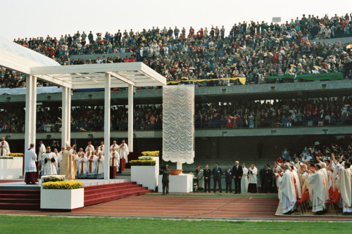 Papa Giovanni Paolo II - Verona (negativo) di Ceolin, Elio (ultimo quarto sec. XX)