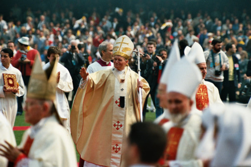 Papa Giovanni Paolo II - Verona (negativo) di Ceolin, Elio (ultimo quarto sec. XX)