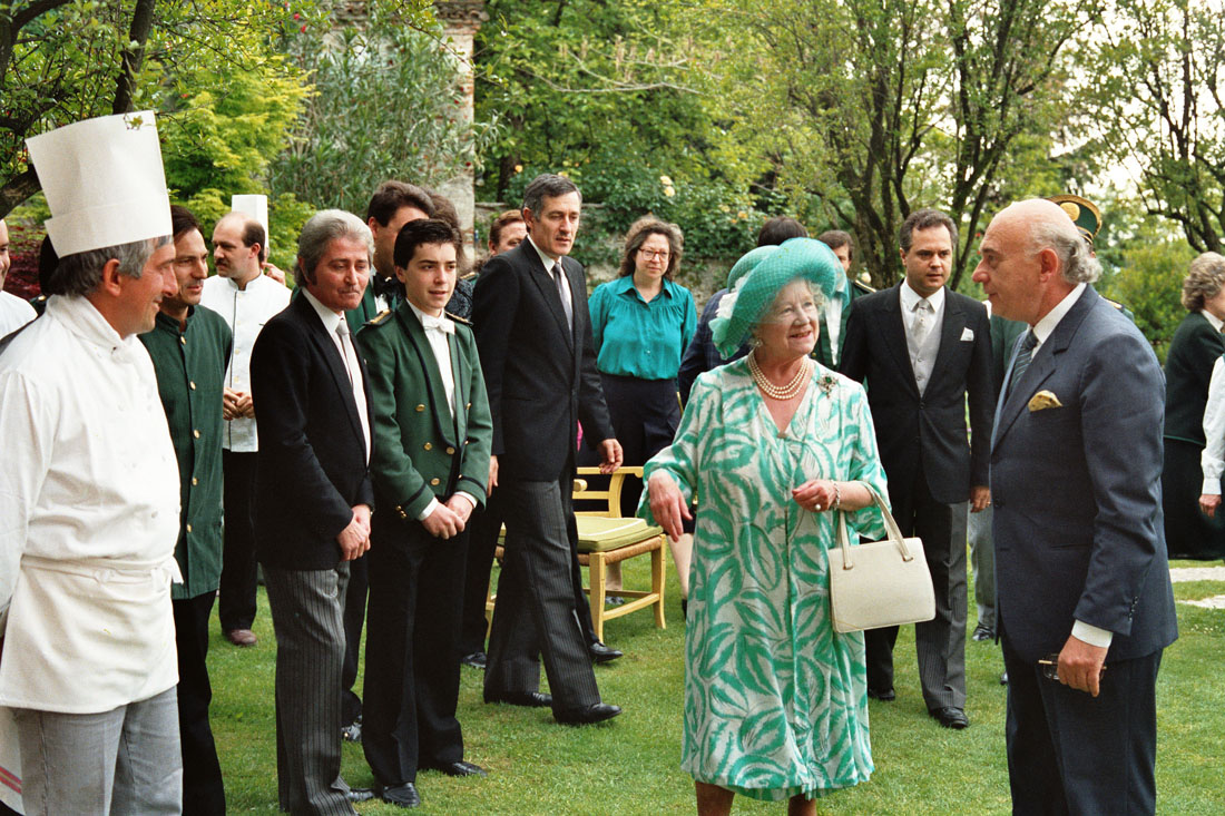 Hotel Villa Cipriani - Visita Regina Madre - Asolo (negativo) di Ceolin, Elio (ultimo quarto sec. XX)