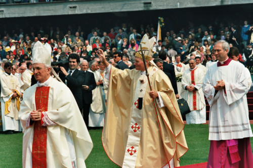 Papa Giovanni Paolo II - Verona (negativo) di Ceolin, Elio (ultimo quarto sec. XX)