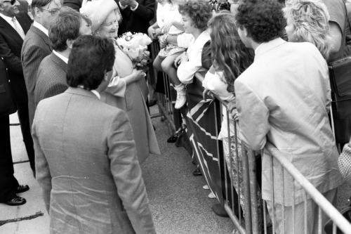 Aeroporto - Visita Regina Madre - Treviso (negativo) di Ceolin, Elio (ultimo quarto sec. XX)