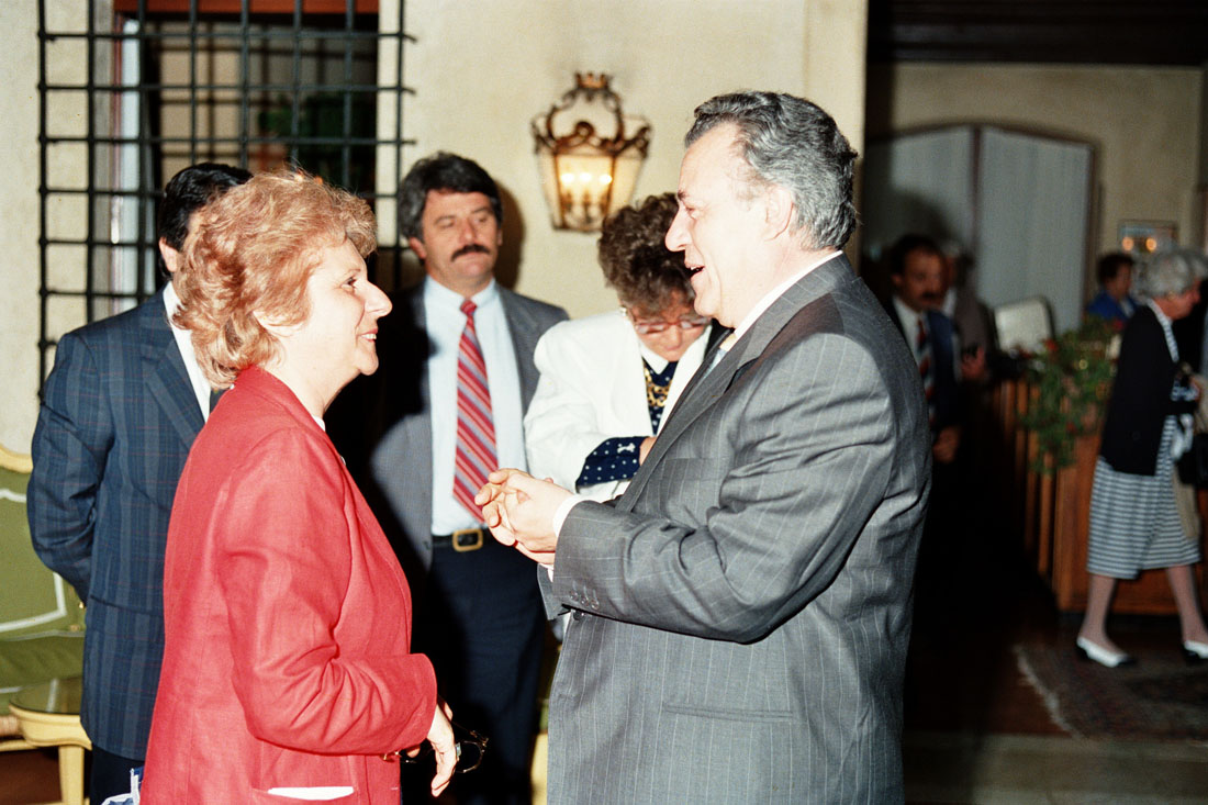 Hotel Villa Cipriani - Visita Regina Madre - Asolo (negativo) di Ceolin, Elio (ultimo quarto sec. XX)