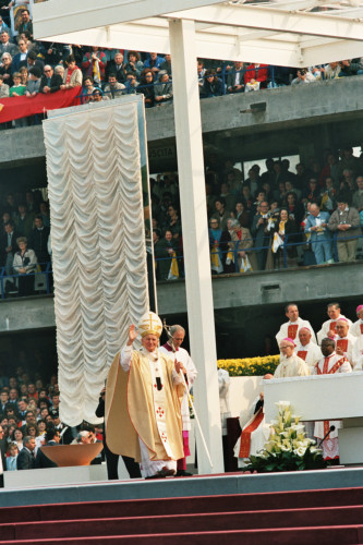 Papa Giovanni Paolo II - Verona (negativo) di Ceolin, Elio (ultimo quarto sec. XX)