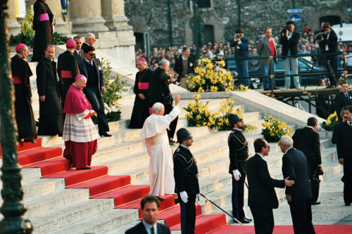 Papa Giovanni Paolo II - Verona (negativo) di Ceolin, Elio (ultimo quarto sec. XX)