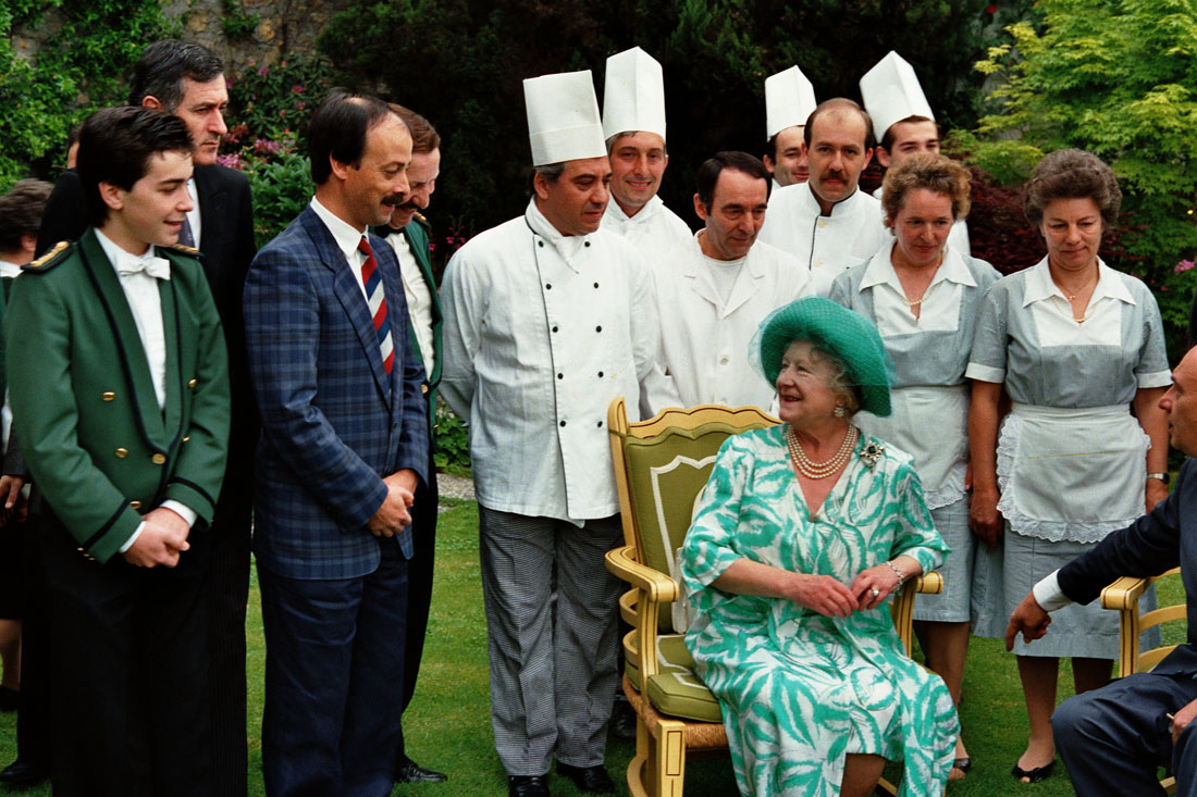 Hotel Villa Cipriani - Visita Regina Madre - Asolo (negativo) di Ceolin, Elio (ultimo quarto sec. XX)