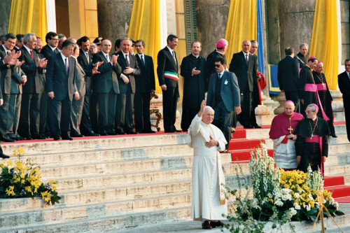 Papa Giovanni Paolo II - Verona (negativo) di Ceolin, Elio (ultimo quarto sec. XX)