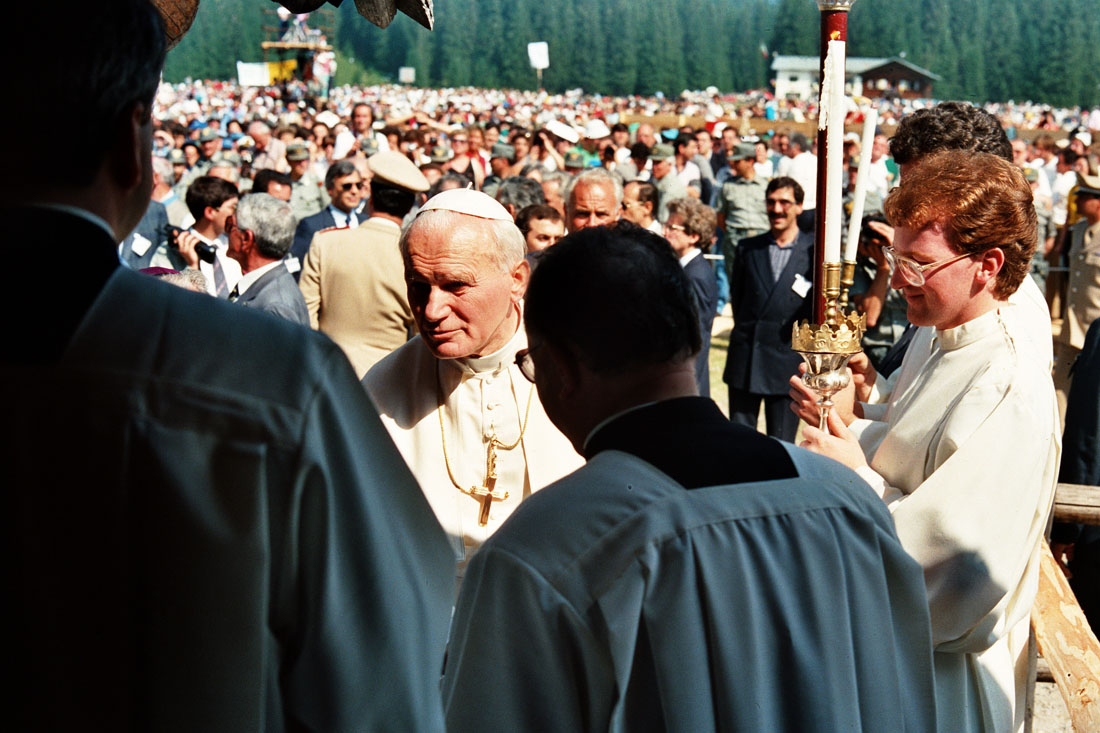 Papa Giovanni Paolo II - Val Visdende (negativo) di Ceolin, Elio (ultimo quarto sec. XX)