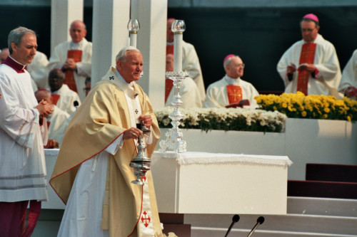 Papa Giovanni Paolo II - Verona (negativo) di Ceolin, Elio (ultimo quarto sec. XX)