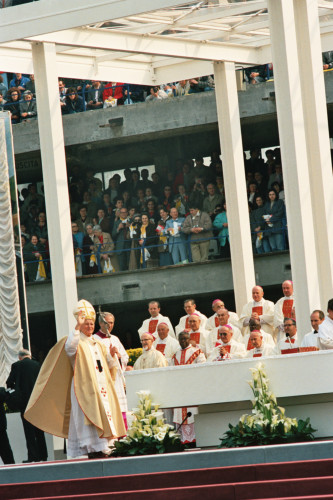 Papa Giovanni Paolo II - Verona (negativo) di Ceolin, Elio (ultimo quarto sec. XX)