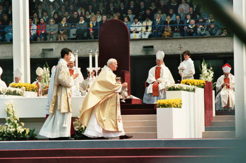 Papa Giovanni Paolo II - Verona (negativo) di Ceolin, Elio (ultimo quarto sec. XX)