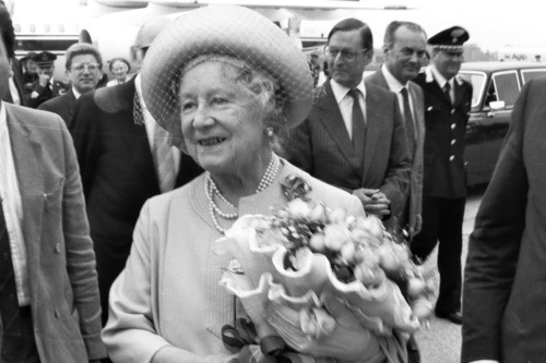 Aeroporto - Visita Regina Madre - Treviso (negativo) di Ceolin, Elio (ultimo quarto sec. XX)