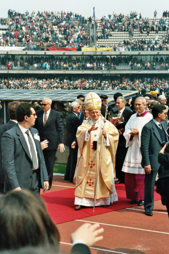 Papa Giovanni Paolo II - Verona (negativo) di Ceolin, Elio (ultimo quarto sec. XX)