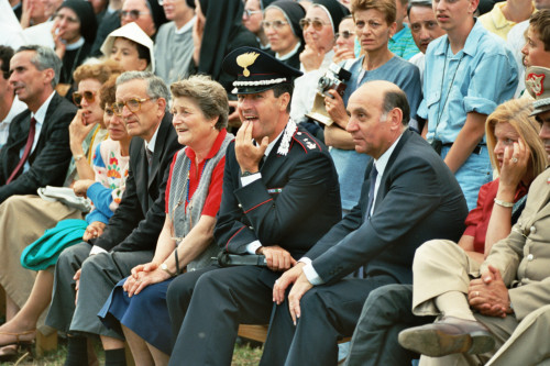 Pubblico - Papa Giovanni Paolo II - Col Cumano (negativo) di Ceolin, Elio (ultimo quarto sec. XX)