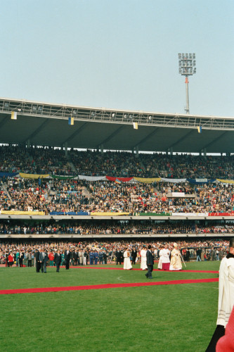 Papa Giovanni Paolo II - Verona (negativo) di Ceolin, Elio (ultimo quarto sec. XX)