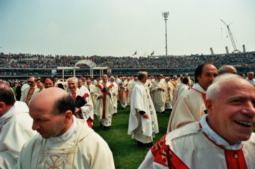 Papa Giovanni Paolo II - Verona (negativo) di Ceolin, Elio (ultimo quarto sec. XX)