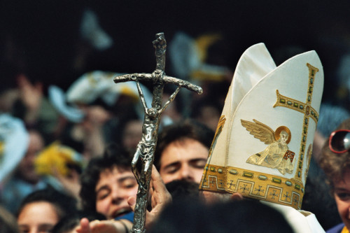 Papa Giovanni Paolo II - Verona (negativo) di Ceolin, Elio (ultimo quarto sec. XX)