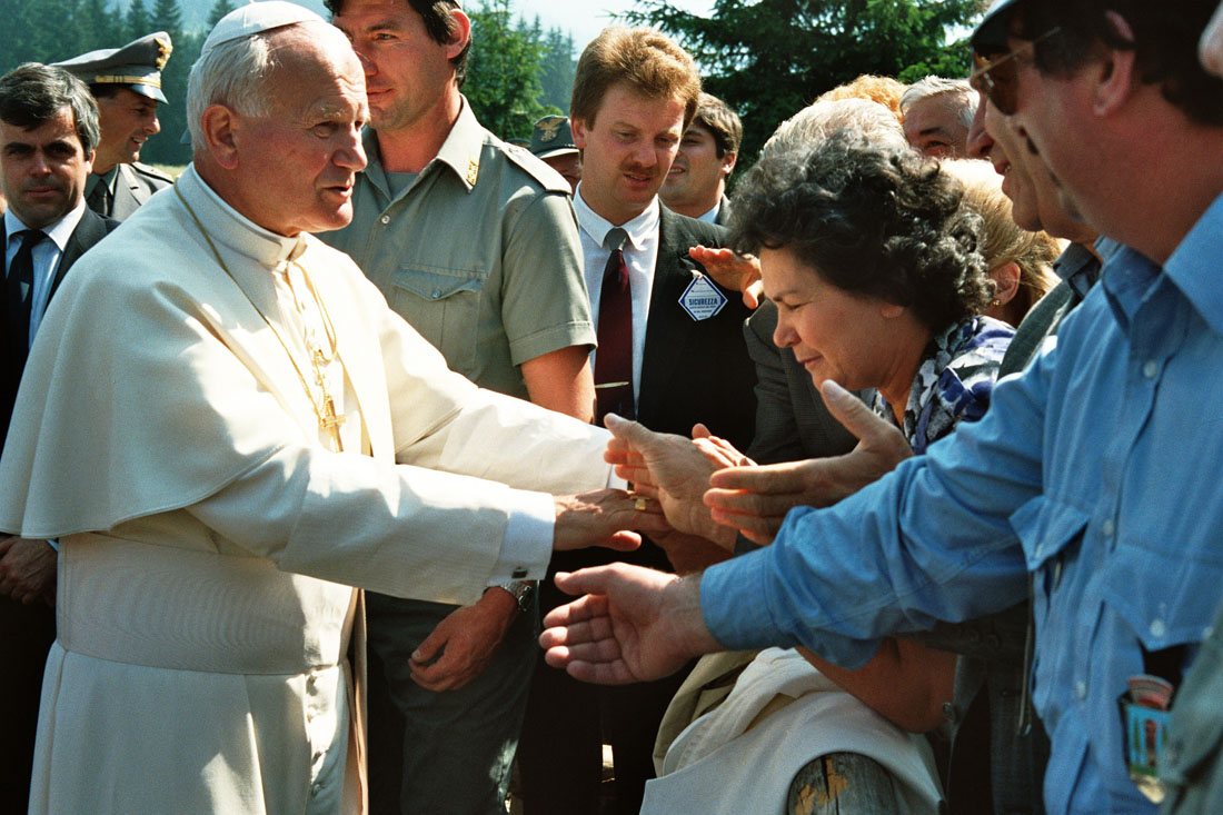 Papa Giovanni Paolo II - Val Visdende (negativo) di Ceolin, Elio (ultimo quarto sec. XX)