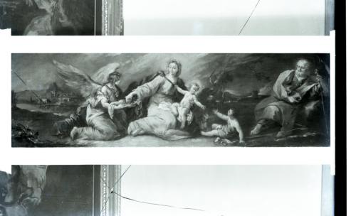 Guardi, Francesco. Sacra Famiglia con un angelo e San Giovannino - 1953 ca. (negativo) di Anonimo (seconda metà XX)