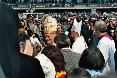 Papa Giovanni Paolo II - Verona (negativo) di Ceolin, Elio (ultimo quarto sec. XX)