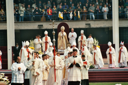 Papa Giovanni Paolo II - Verona (negativo) di Ceolin, Elio (ultimo quarto sec. XX)