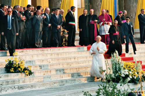 Papa Giovanni Paolo II - Verona (negativo) di Ceolin, Elio (ultimo quarto sec. XX)