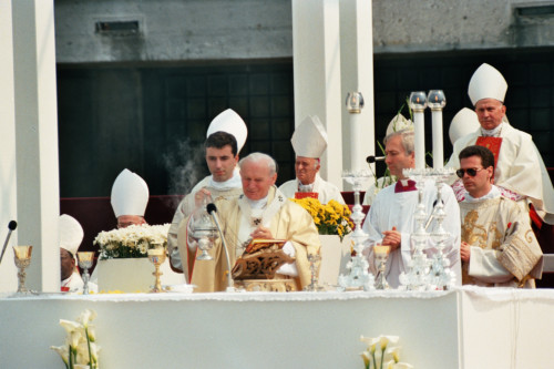 Papa Giovanni Paolo II - Verona (negativo) di Ceolin, Elio (ultimo quarto sec. XX)