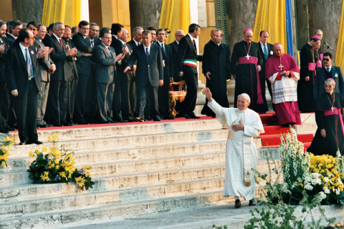 Papa Giovanni Paolo II - Verona (negativo) di Ceolin, Elio (ultimo quarto sec. XX)