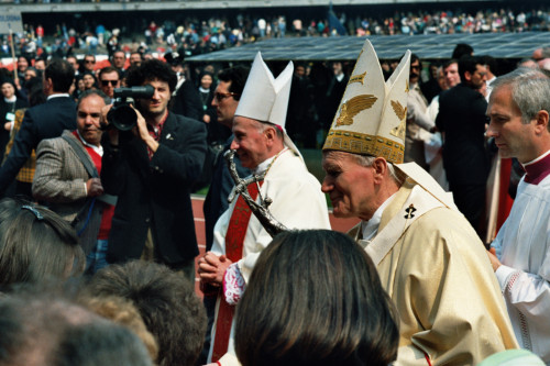 Papa Giovanni Paolo II - Verona (negativo) di Ceolin, Elio (ultimo quarto sec. XX)